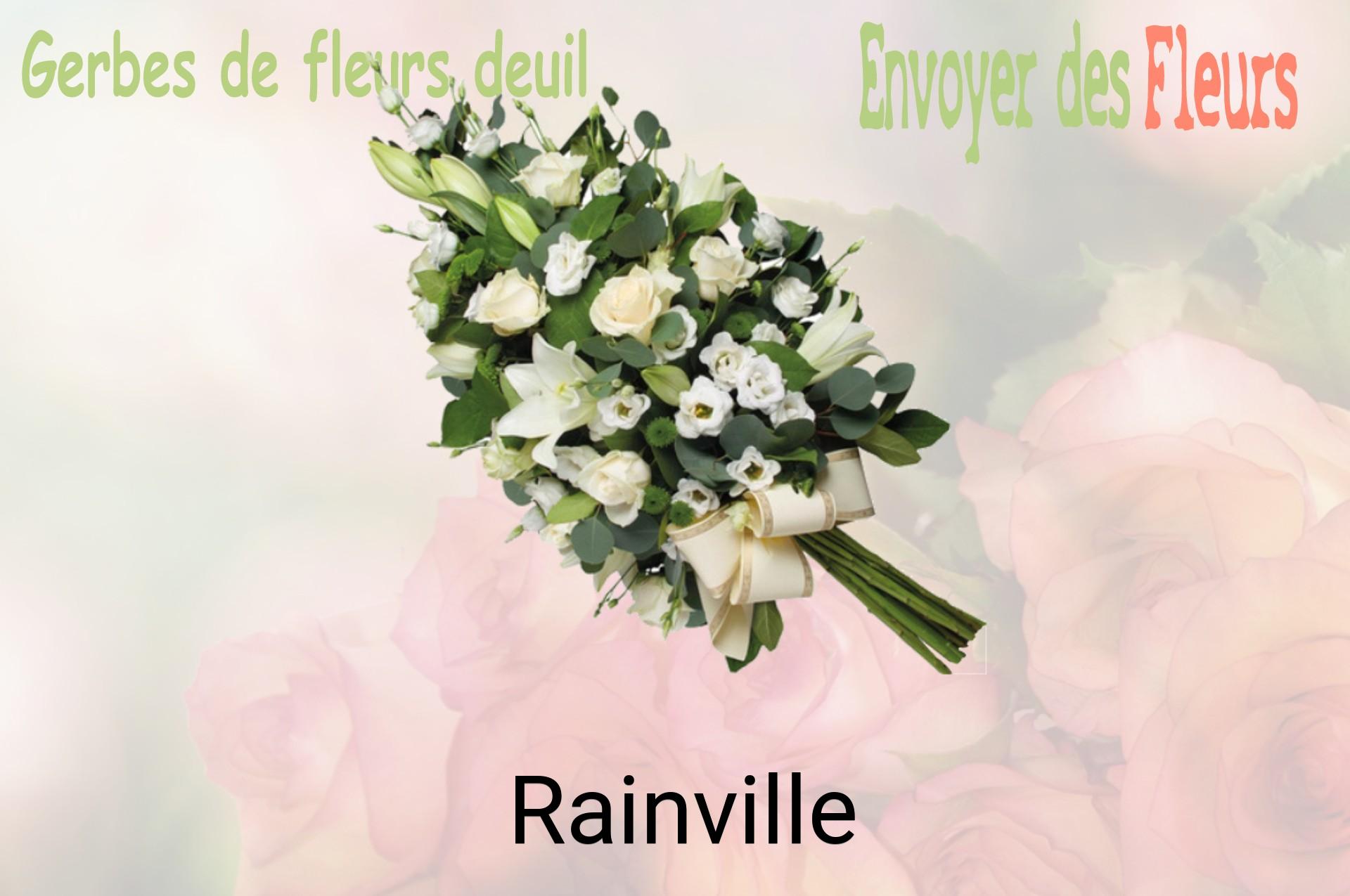 Gerbe de fleurs de deuil livrée à Rainville